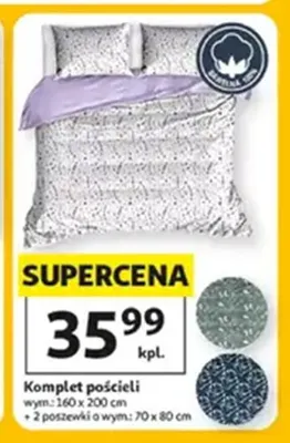 Komplet pościeli bawełnianej Auchan promocja w Auchan
