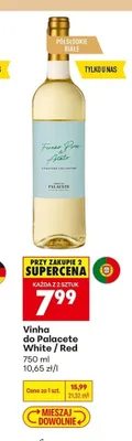 Wino czerwone półsłodkie Vinha do Palacete Red promocja w Biedronka