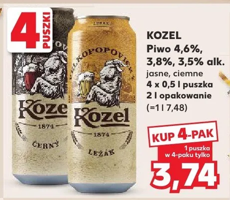 Piwo jasne promocja w Kaufland
