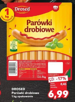 Parówki drobiowe promocja w Kaufland