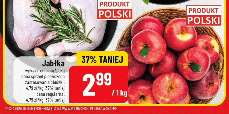 Jabłka promocja w POLOmarket