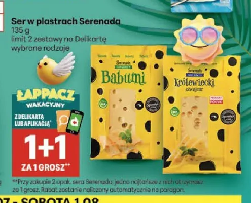 Ser w plastrach Serenada Babumi promocja w Delikatesy Centrum