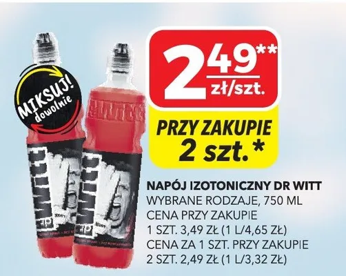 Napój izotoniczny Dr Witt promocja w Top Market