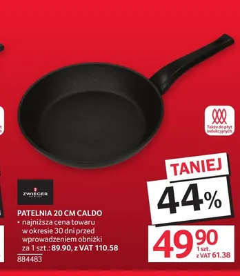 Patelnia 20 cm Caldo Zwieger promocja w Selgros