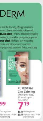 Płatki pod oczy Purederm Cica Calming promocja w Hebe