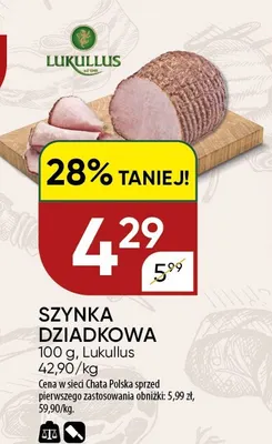 Szynka Dziadkowa Lukullus promocja w Chata Polska