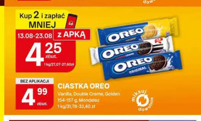 Ciastka Oreo Double Creme promocja w Chorten