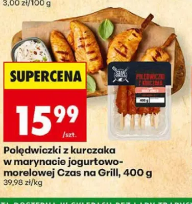 Polędwiczki z kurczaka w marynacie jogurtowo-morelowej Czas na Grill promocja w Biedronka