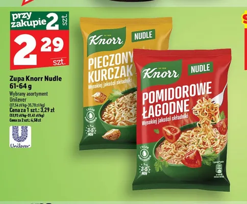Zupa Knorr Nudle pomidorowe łagodne promocja w TOPAZ