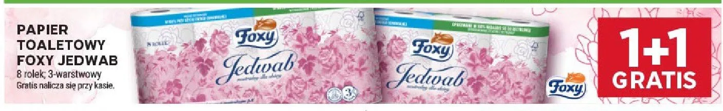 Papier toaletowy Foxy Jedwab promocja w Stokrotka