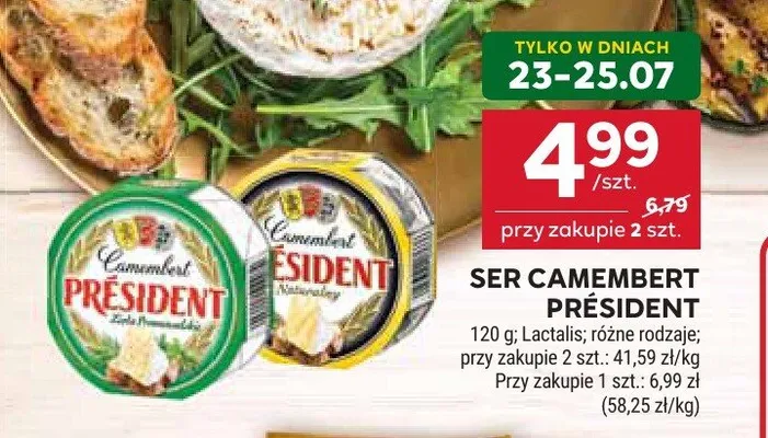 Ser camembert Président promocja w Stokrotka