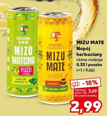 Napój herbaciany Mizu Mate Classic promocja w Kaufland