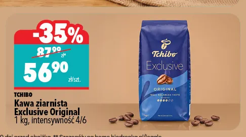 Kawa ziarnista Exclusive Original Tchibo promocja w Biedronka Home