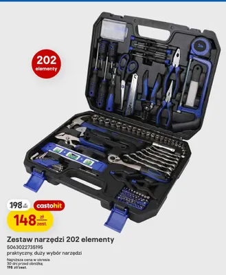 Zestaw narzędzi 202 elementy promocja w Castorama