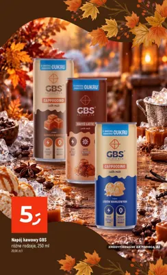 Napój kawowy GBS Caffè Latte o smaku Caramel Roll's promocja w Dealz