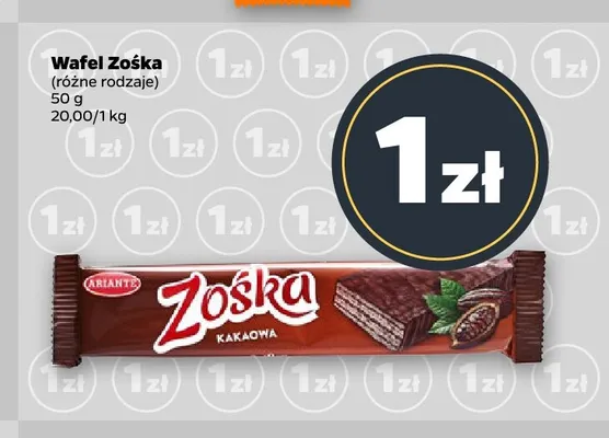 Wafel Zośka promocja w Netto