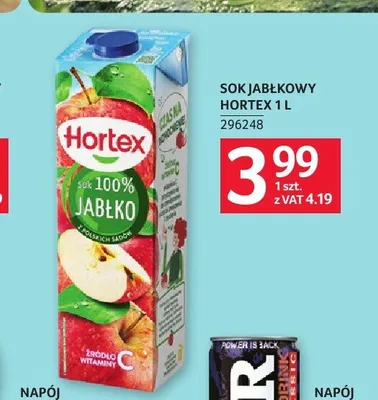 Sok jabłkowy Hortex promocja w Selgros