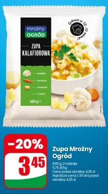 Zupa kalafiorowa Mroźny Ogród promocja w Dino