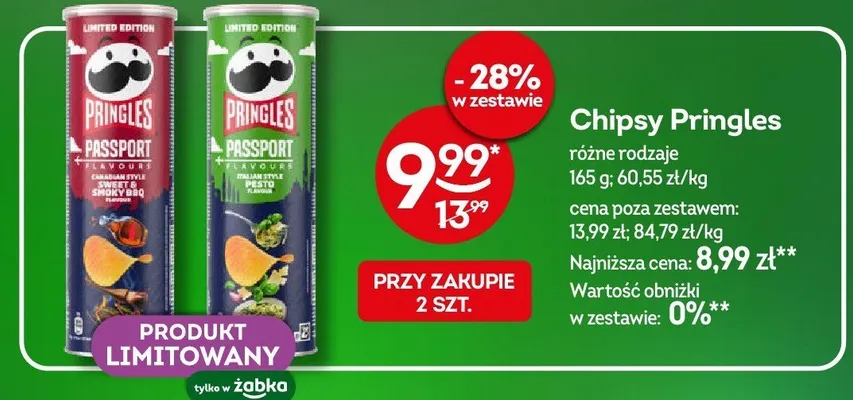 Chipsy Pringles Passport Sweet & Smoky BBQ promocja w Żabka