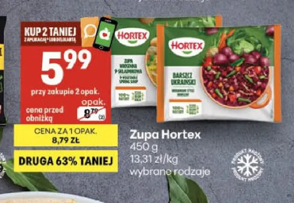 Zupa jarzynowa 9-składnikowa Hortex promocja w Delikatesy Centrum