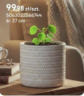 Doniczka Furu biała promocja w Castorama