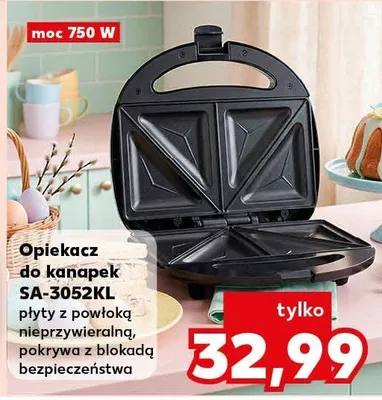 Opiekacz do kanapek SA-3052KL promocja w Kaufland