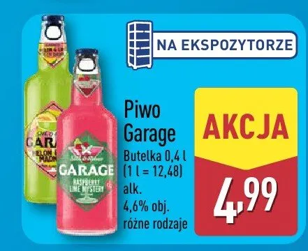 Piwo Garage promocja w Aldi