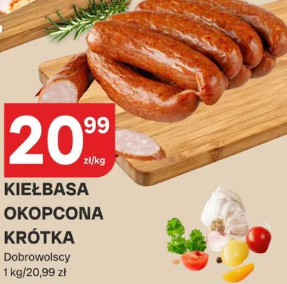 Kiełbasa okopcona krótka Dobrowolscy promocja w Chorten