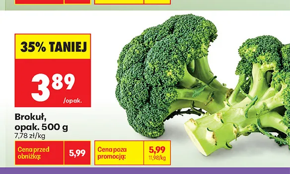 Brokuł promocja w Biedronka