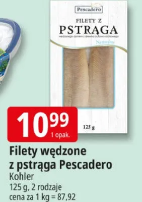 Filety wędzone z pstrąga promocja w Leclerc