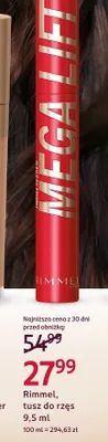 Tusz do rzęs Rimmel Mega Lift promocja w Rossmann