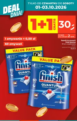 Kapsułki do zmywarki Finish Powerball Quantum Fresh 60-pak promocja w Dealz