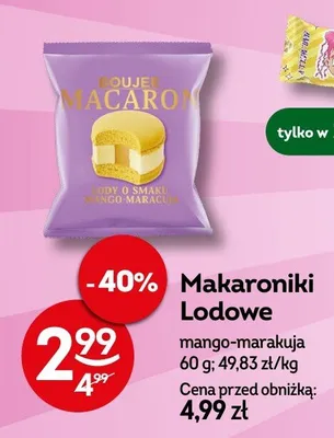 Makaroniki lodowe mango-marakuja promocja w Żabka