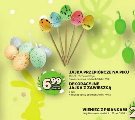 Jajka przepiórcze na piku 10 szt., różne rodzaje promocja w Stokrotka