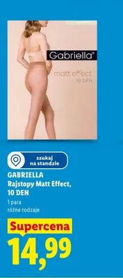 Rajstopy Gabriella Matt Effect 10 DEN promocja w Lidl