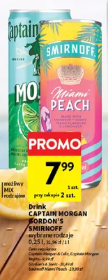 Drink Captain Morgan & Cola promocja w Intermarche