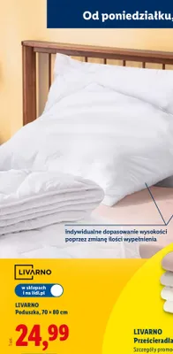 Poduszka 70×80 cm promocja w Lidl