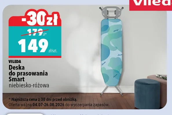 Deska do prasowania Vileda Smart promocja w Biedronka Home