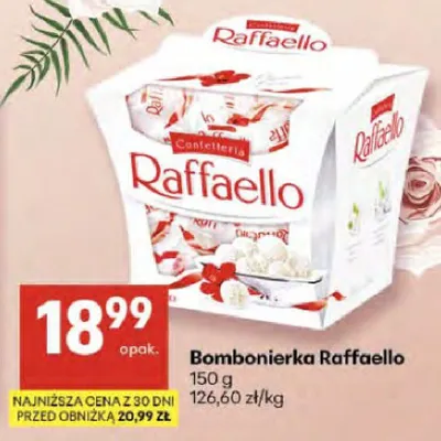 Bombonierka Raffaello promocja w Delikatesy Centrum