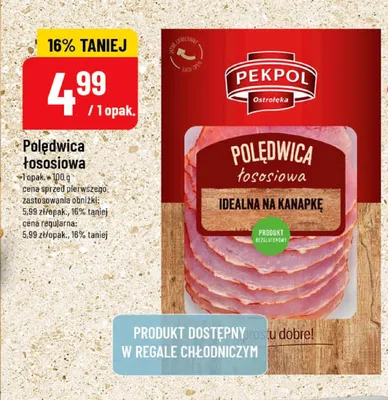 Polędwica łososiowa Pekpol promocja w POLOmarket