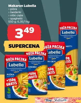 Makaron pióra Lubella promocja w Netto