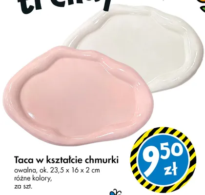 Taca w kształcie chmurki owalna ok. 23,5x16x2cm promocja w Tedi