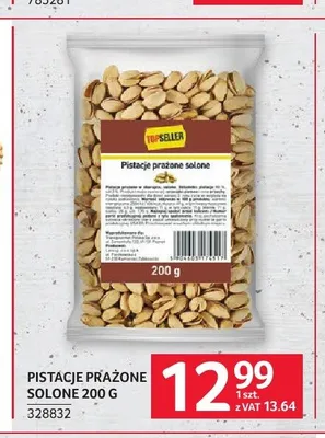 Pistacje prażone solone TOPSELLER promocja w Selgros