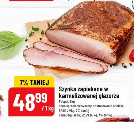 Szynka zapiekana w karmelizowanej glazurze promocja w POLOmarket