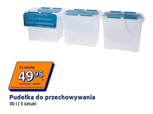 Pudełka do przechowywania 3szt. promocja w Action
