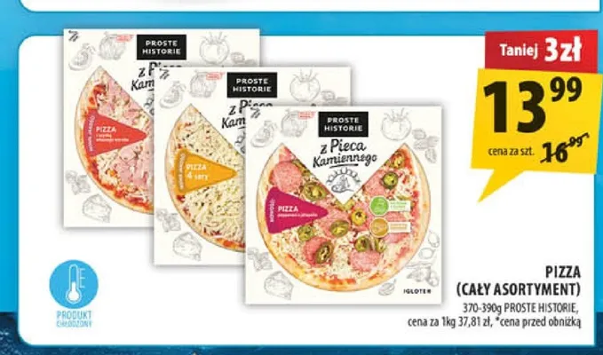 Pizza z pieca kamiennego Proste Historie promocja w Arhelan