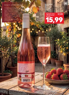 Wino Dolce Lotus Spritz promocja w Kaufland