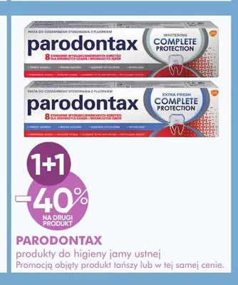Pasta do zębów Parodontax Complete Protection Whitening promocja w Super-Pharm