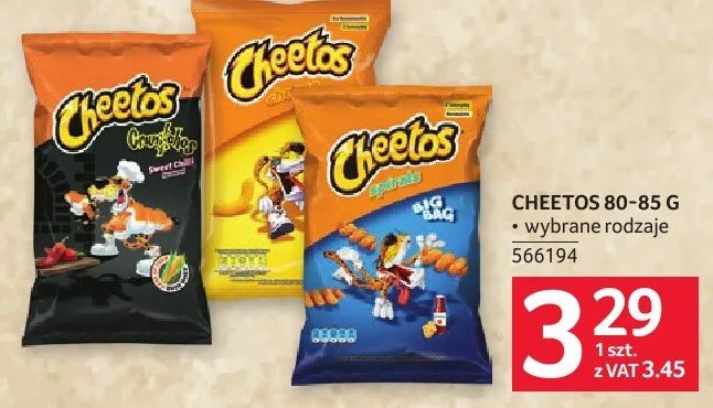 Chipsy Cheetos 80-85 g promocja w Selgros
