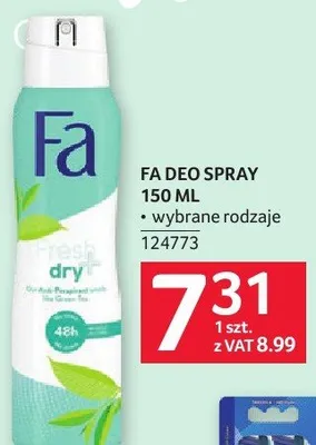 Dezodorant FA spray 150 ml promocja w Selgros
